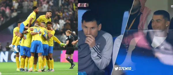 Devastated, the image of Lionel Messi watching Inter Miami vs Al Nassr
