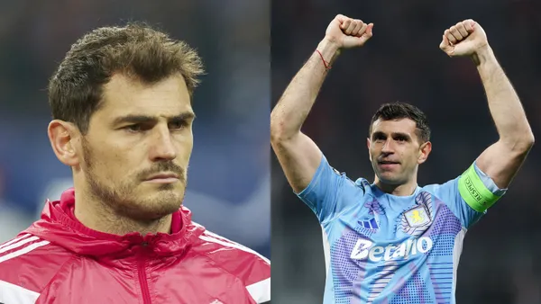 Dibu Martínez and Iker Casillas