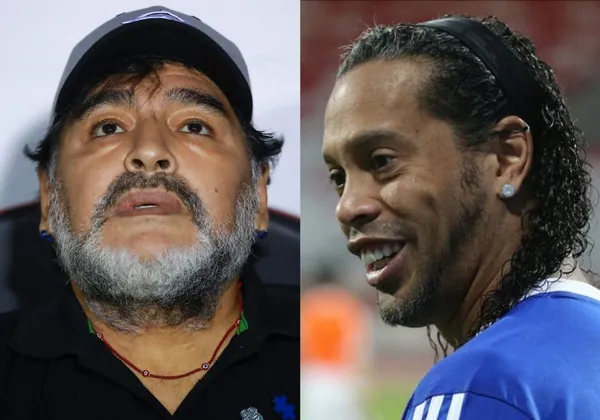 Diego Maradona and Ronaldinho