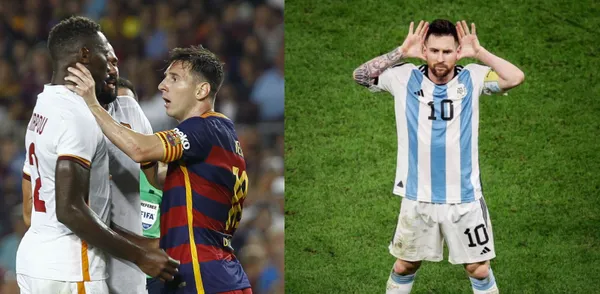 During the last Qualifiers, he invaded the playing field and, in his intention to take a picture with Leo, he hit him