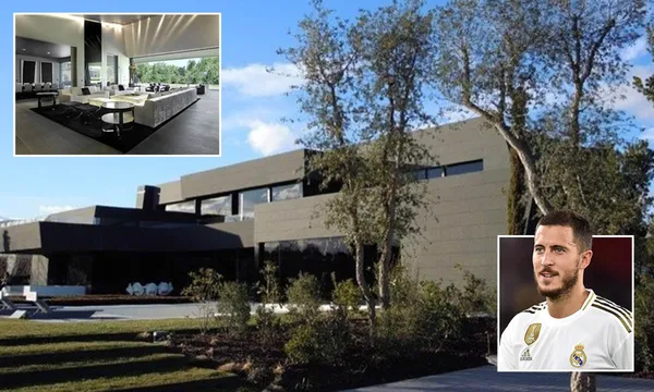 Eden Hazard lives in a multi million dollar mansion in Madrid, which he was said to have bought from a Spanish pop star Alejandro Sanz.