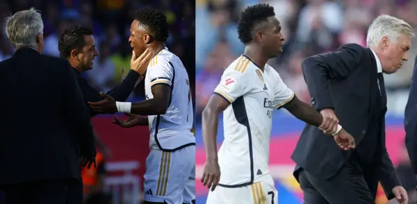 El Clasico left us some memorable images such as Vinicius' discussion with Xavi.