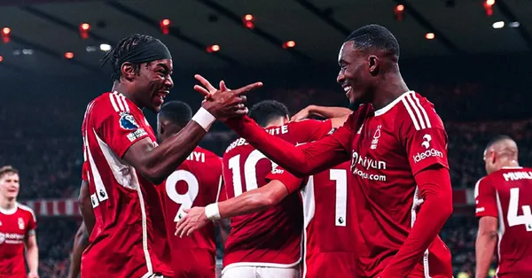 Elanga scored in the 28th minute to give Nottingham Forest a 1-0 lead over Tottenham on Boxing Day