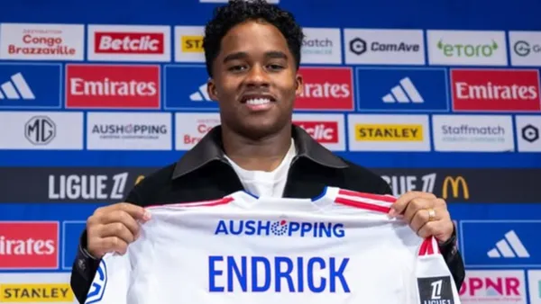 Endrick was presented as Lyon's new player - Instagram @OL