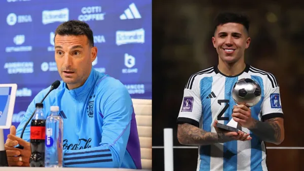 Enzo Fernández analyzes Lionel Scaloni and jokes with Dibu Martínez and mentions Julián Álvarez.