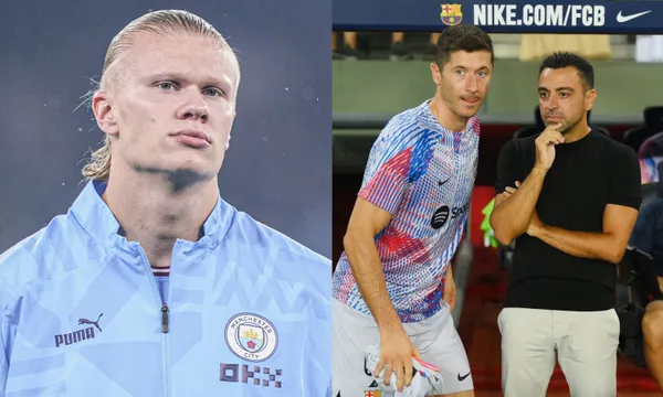 Erling Haaland did not miss in Manchester City's last game and now set his sights in a Lewandowski's record