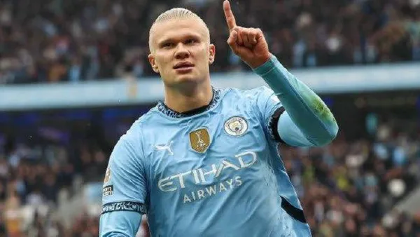 Erling Haaland reached 18 goals in 22 games for Manchester City vs Chelsea.