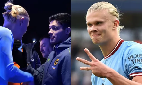Erling Haaland's unexpected gift with Raul Jimenez goes around the world