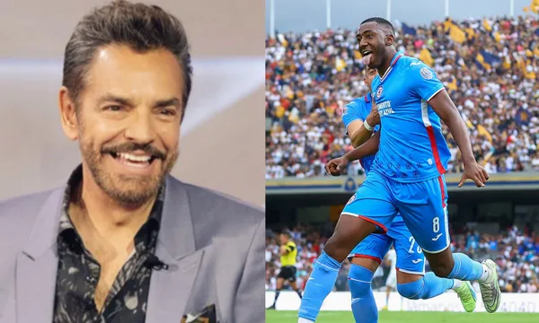 Eugenio Derbez was keen about Cruz Azul beating Pumas at the Universitario Stadium.