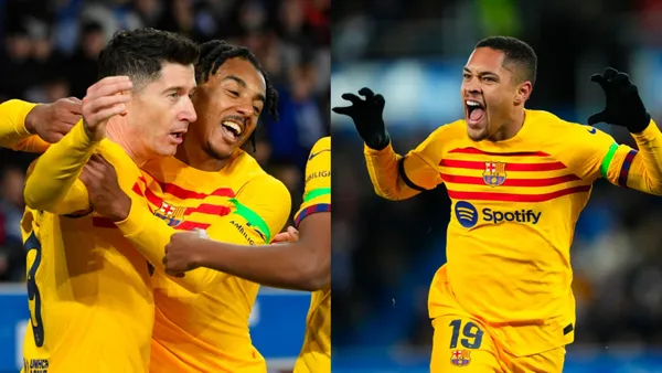 FC Barcelona gets a 3-1 win against Alaves in La Liga and are now third in the league table.