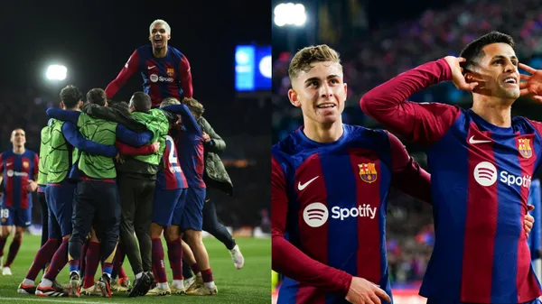 FC Barcelona goes to the final eight of the Champions League.