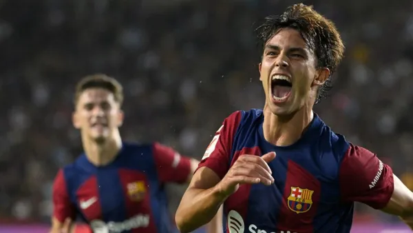 FC Barcelona is giving a masterclass to Royal Antwerp in the opening week of the Champions League.