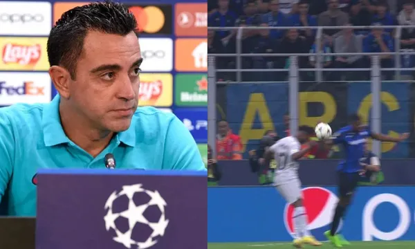 FC Barcelona lost to Inter Milan and a handball that was not whistled was the main factor in the match