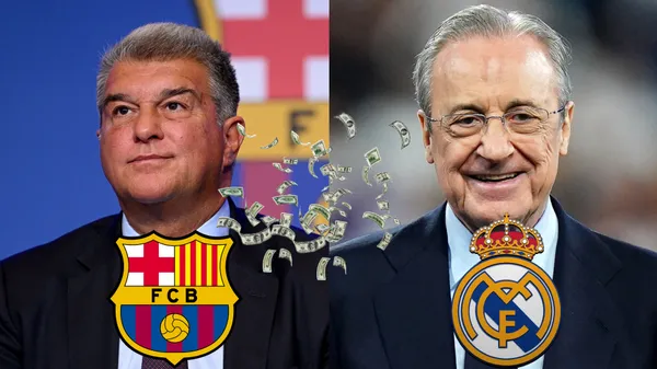 FC Barcelona's value is high but it doesn't compare to Real Madrid's value.