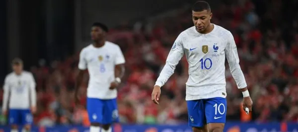 France faced Denmark and Mbappé disappeared in the match