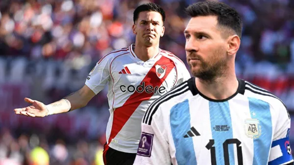 Franco Mastantuono y Lionel Messi