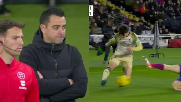 Fuming! Xavi Hernandez's reaction to Granada's goal that makes it 1-1 vs Barca