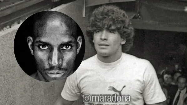 Garnett y Maradona. Foto: redes de Garnett y Maradona.