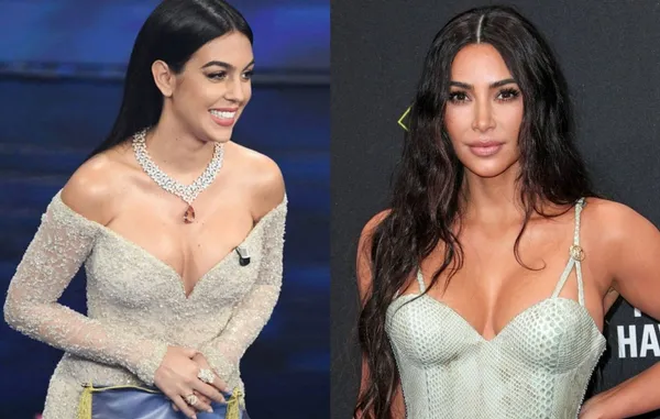 Georgina Rodríguez has a striking resemblance to Kim Kardashian