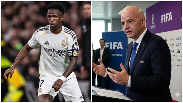 Gianni Infantino expressed regret over what happened with Vinicius Jr and his racism case