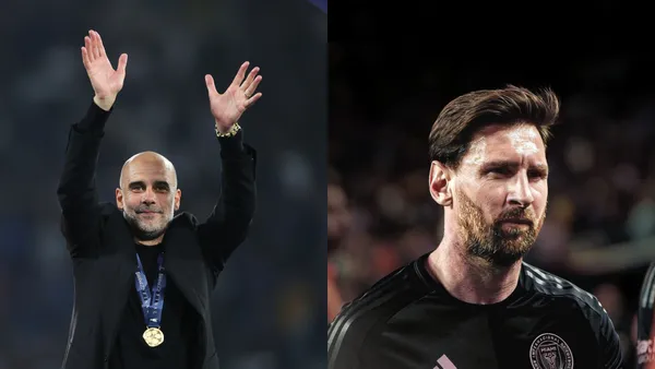Guardiola and Messi