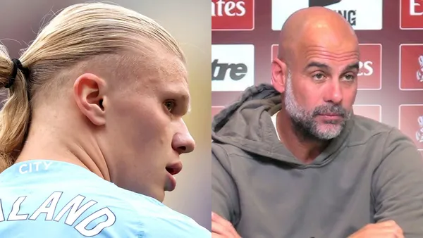 Guardiola sent a controversial message on Haaland's fitness ahead of City's game against Tottenham.