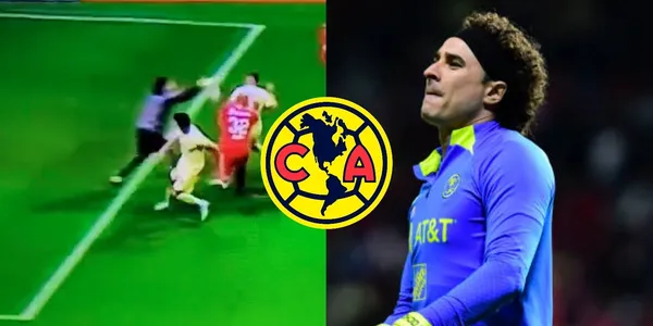 Guillermo Ochoa once again shows that he has a deficiency in his work as a goalkeeper. This time Toluca's goal, in part, is a gift from Ochoa.