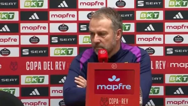 Hansi Flick spoke after FC Barcelona win against Racing de Santander - Screenshot by AS