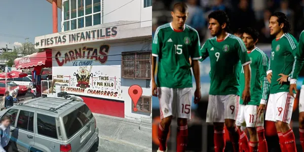 He had a bad moment, all for being part of a party, in which he was one of those who spearheaded the issue of bringing women to the training camp, now he sells carnitas.