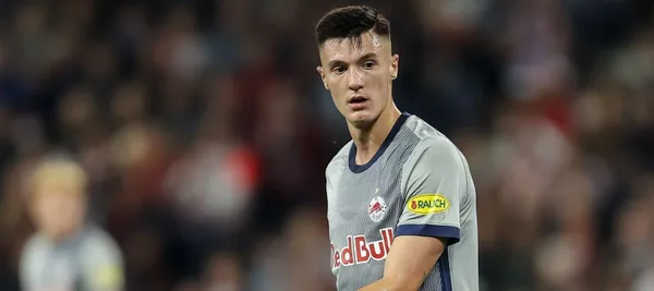 He is Slovenian and plays for Red Bull Salzburg