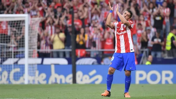 He played his final game with Atlético Madrid.