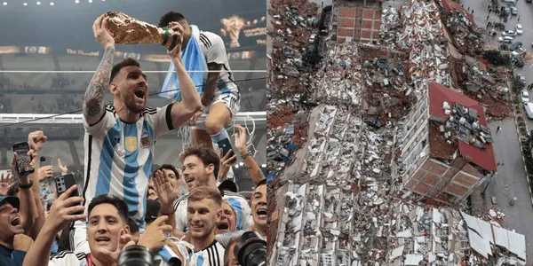 He praised the captain of the Argentine team after the World Cup and was in the earthquake that shook Turkey.