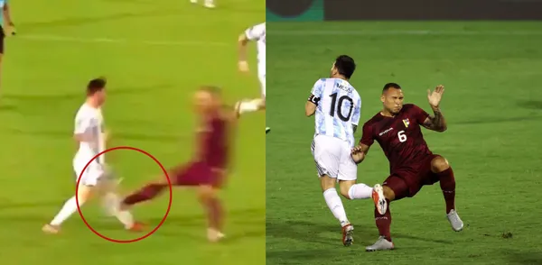He was a couple of inches away from breaking Messi's leg, now karma has arrived.
