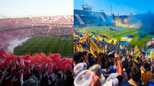 Hinchada de River y Boca