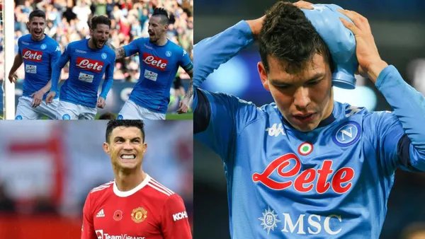 Hirving Lozano and Cristiano Ronaldo could play together at Napoli, but three players would seek the Mexican's exit.