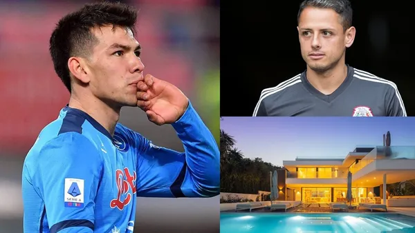 Hirving Lozano's home in Naples is a far cry from the home Hernandez once owned in England.