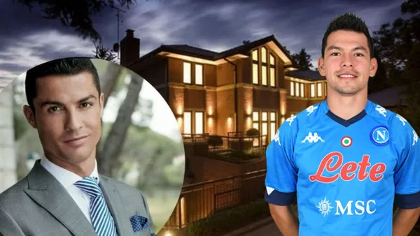If Cristiano Ronaldo arrives at Napoli he would have a luxury mansion and the difference with Hirving Lozano's residence.