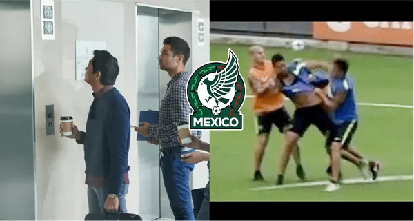 In an elevator they came to blows, in the middle of the World Cup. A spectacle that generated controversy.