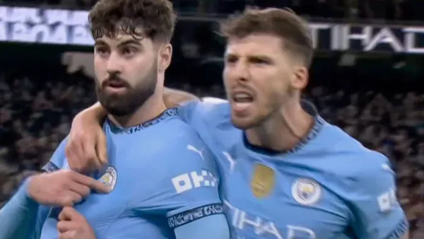 In the 36th minute, Croatian Josko Gvardiol scored the 1-0 in the Manchester derby in favor of City