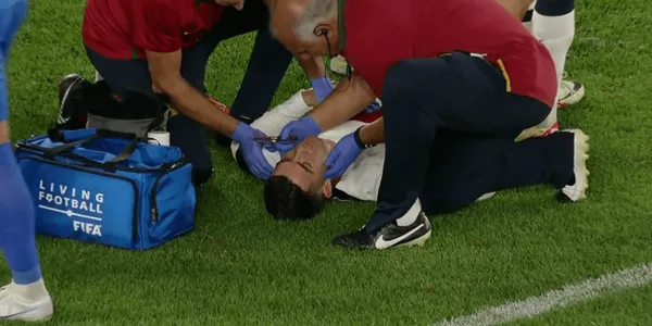 In the match against Slovakia Cristiano suffered a impact.