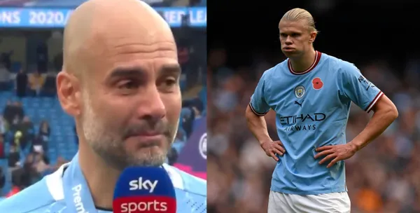 It seems that Haaland would leave Manchester City and it makes Guardiola sad