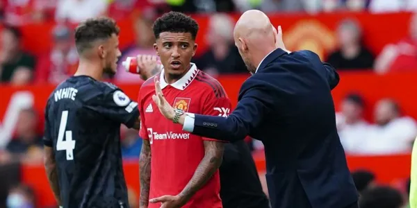 Jadon Sancho is living hard times with Manchester United