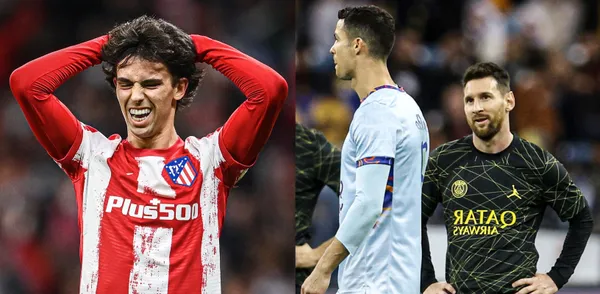 Joao Felix shocked when asked about Messi and Ronaldo.