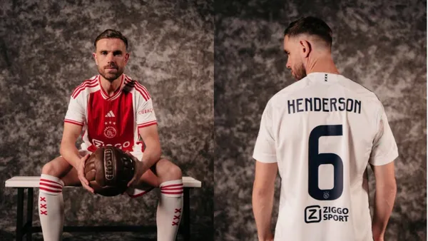 Jordan Henderson takes the number 6 at Ajax; No. 14 is retired for Johan Cruyff.