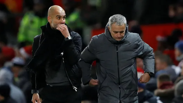 Jose Mourinho and Pep Guardiola | Photo: @PremierLeague