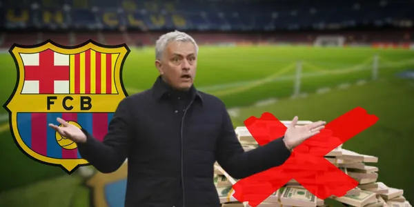 José Mourinho during a Serie A match at Roma in 2023