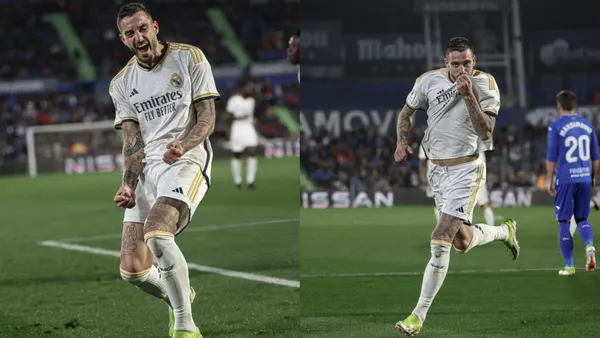 Joselu is giving Real Madrid an important 3 points as a win can put them top of La Liga.