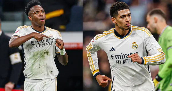 Jude Bellingham and Vinicius scored! 2-2 in the Santiago Bernabeu.