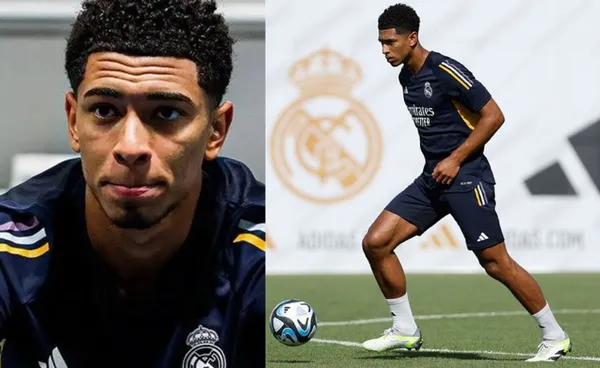 Jude Bellingham is already suffering on his first day of training with Carlo Ancelotti's team