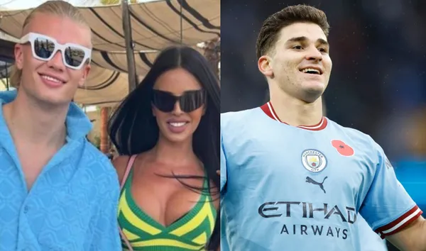 Julian Alvarez and his rountine while on vacation